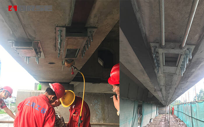 Bridge strengthening with prestressed CFRP plate