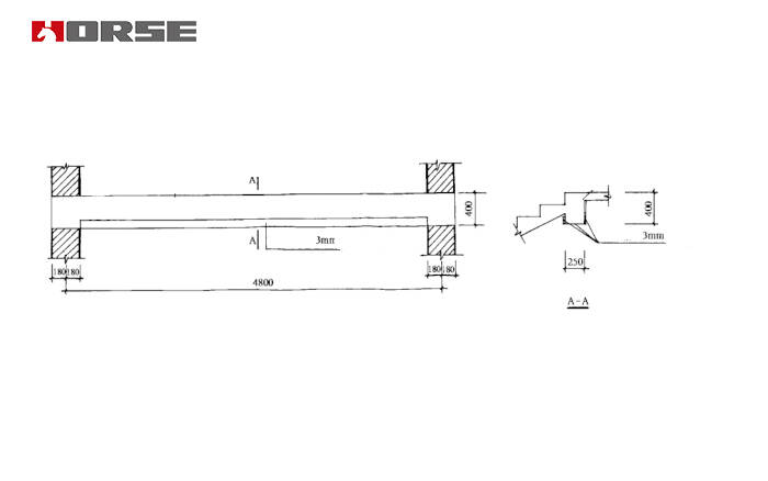 Bonded steel plate for the beam