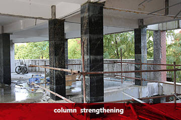 Carbon Fibre Sheet For Concrete Columns Strengthening