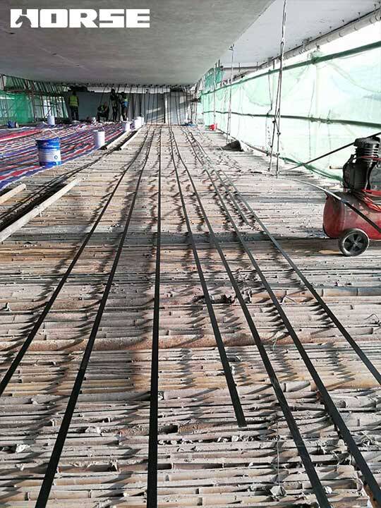 concrete beams strengthened with prestressed CFRP plate