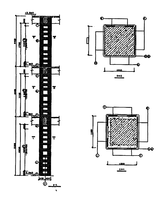 Application of CFRP in frame column