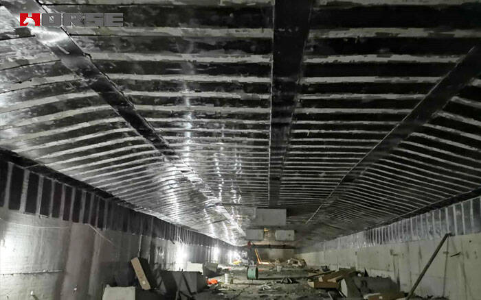 Strengthening Underground Tunnel With Carbon Fiber Strip