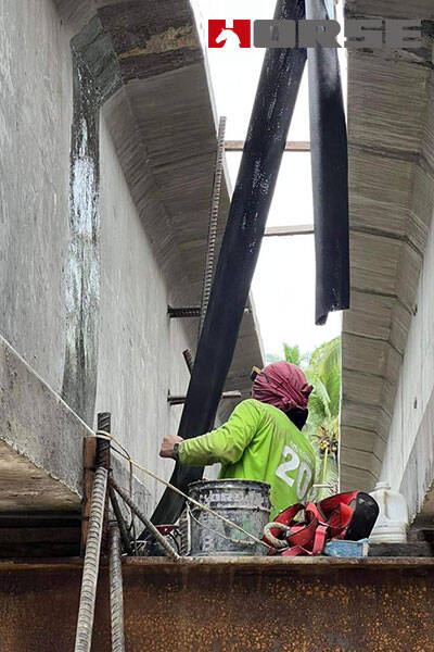 HM-30 CFRP on Joints of Girders at Mati-Maragusan Bridge