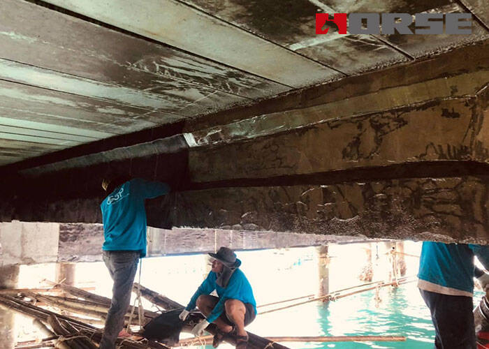 Repair and Strengthening of Old Jetty With HM-30 Carbon Fiber