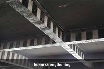 beam strengthening by unidirectional carbon fiber wrap